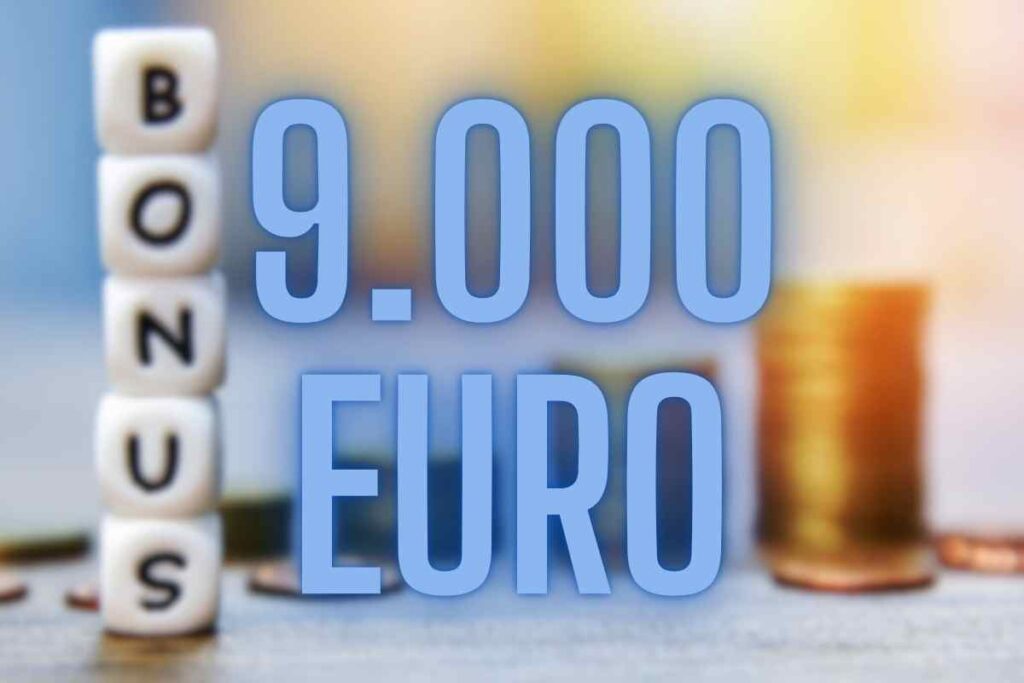 bonus fino a 9000 euro