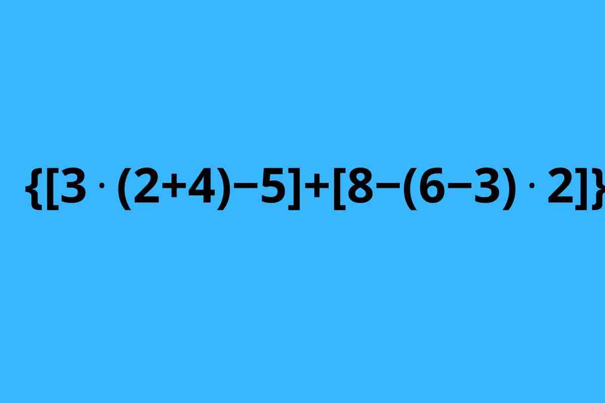 sfida espressione matematica