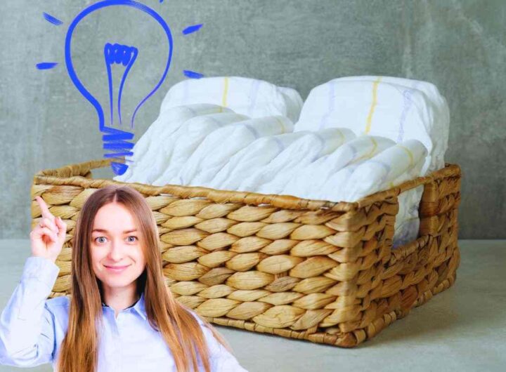 la trasformazione dei pannolini